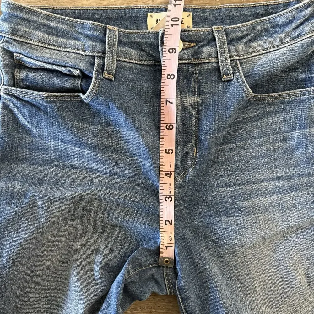 L'Agence Jeans | 26x26 | Margot High Rise Skinny Blue Distressed Stretch‎ Denim